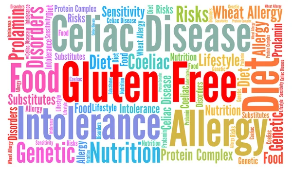 Gluten free word cloud concept