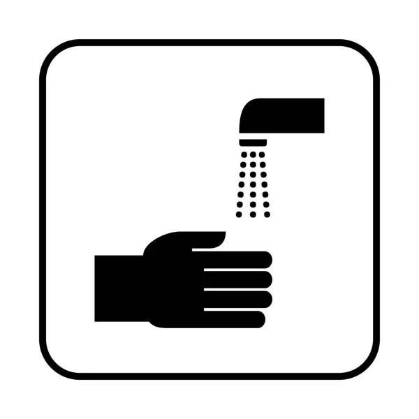 Washing Hands Symbol Icon — Stock Photo, Image