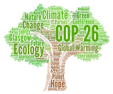 Glasgow kelime bulut kavramında COP 26