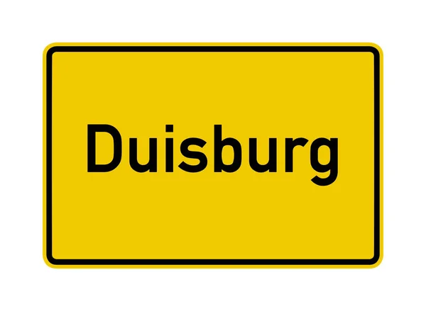 Дуйсбург Обмежує Дорожні Знаки Німеччині — стокове фото