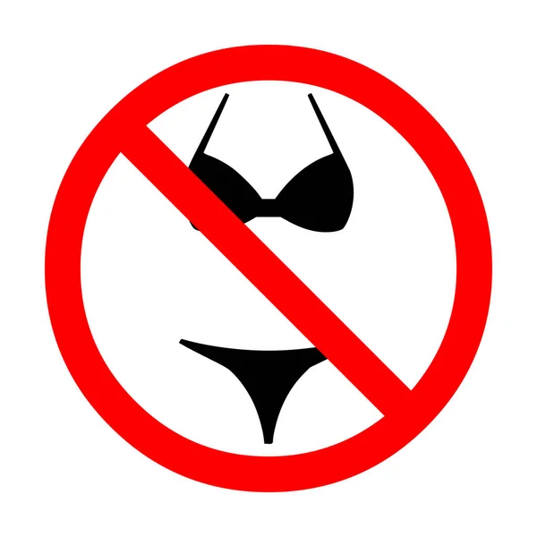 Bikini Sign Illustration — Stock Photo, Image