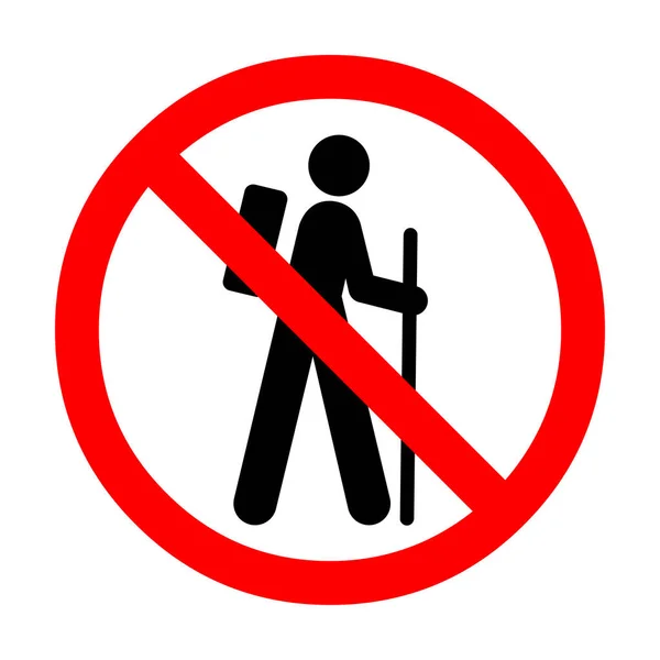 Hiking Allowed Sign — Stock Photo, Image