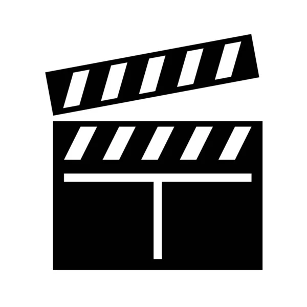 Movie Clapperboard Symbol Ikon Illustration — Stockfoto
