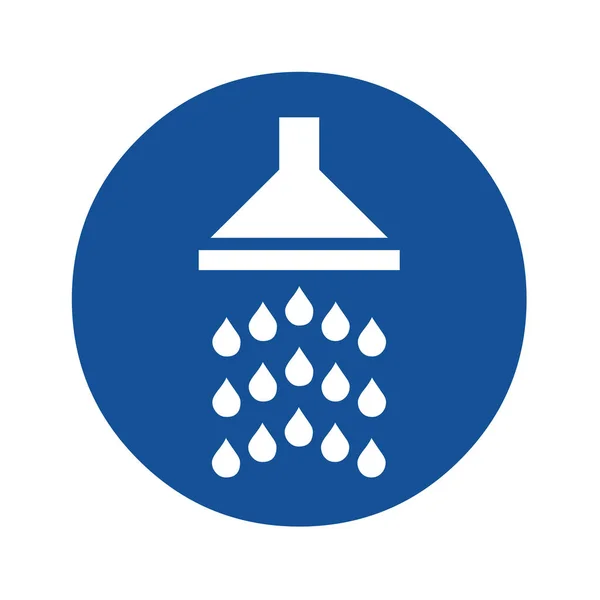 Shower Icon Button Illustration — Stock Photo, Image