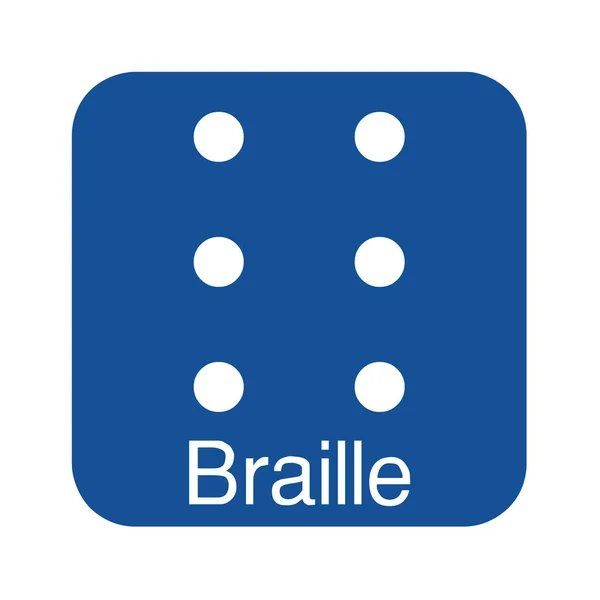 Braille Symbol Pictogram Illustration — Stock Photo, Image