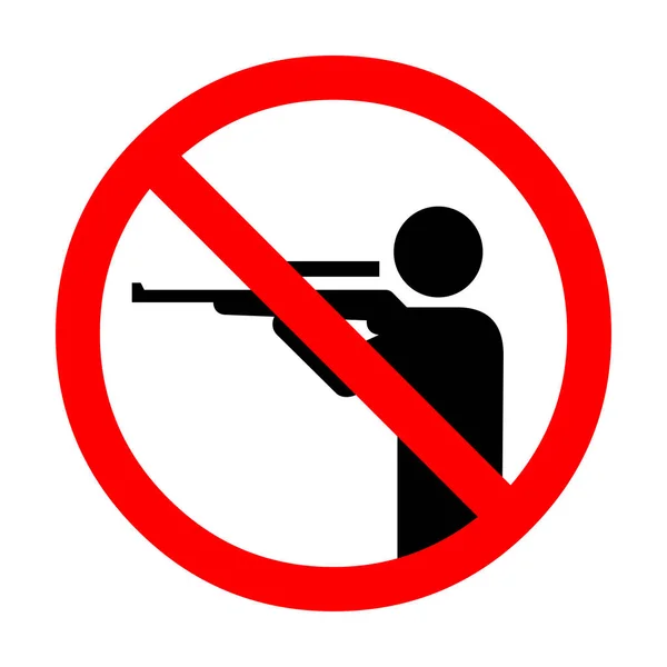 Kein Jagdschild — Stockfoto