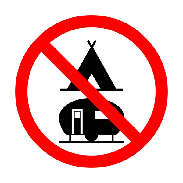 Hay Señal Camping Ilustración — Foto de Stock