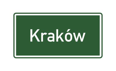 Krakow şehri Polonya 'da yol tabelasını sınırladı
