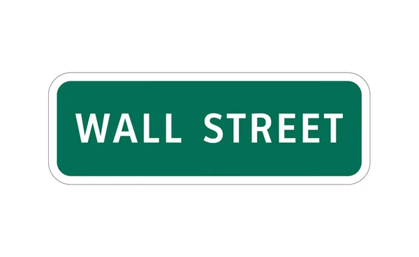 Wall Street Znak Nowym Jorku — Zdjęcie stockowe