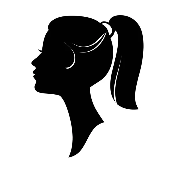 Portrait Silhouette Woman — Stock Photo, Image