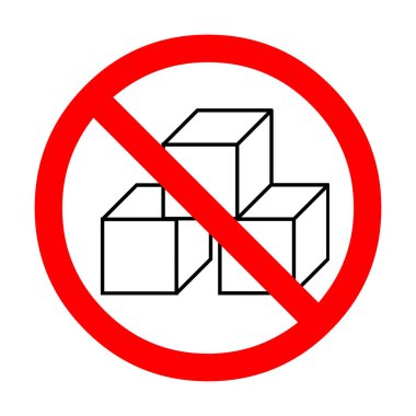 Şekersiz işaret illüstrasyonu