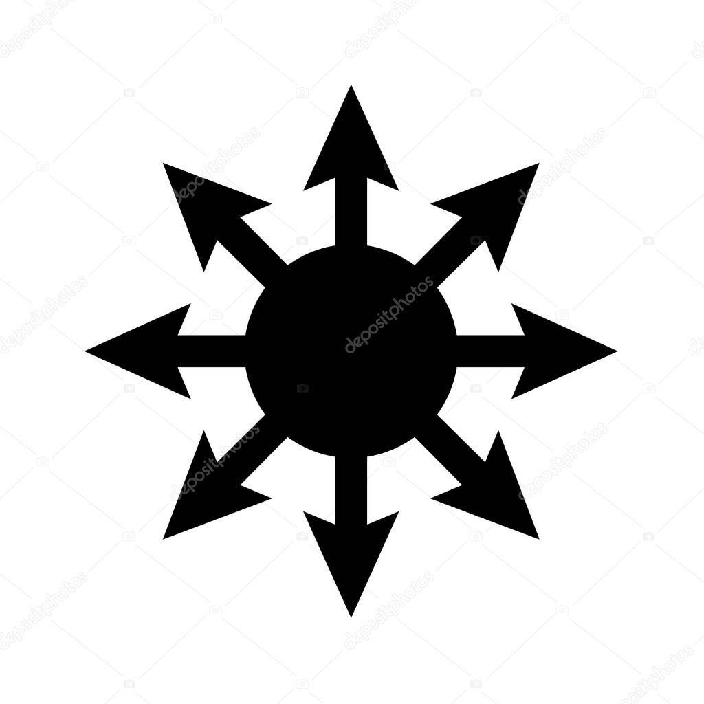 Symbol of chaos icon
