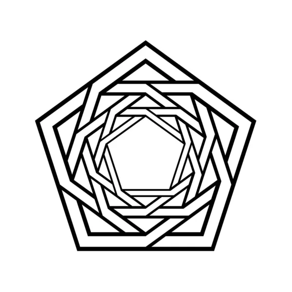 Illustration Symbole Noeud Pentagonal — Photo