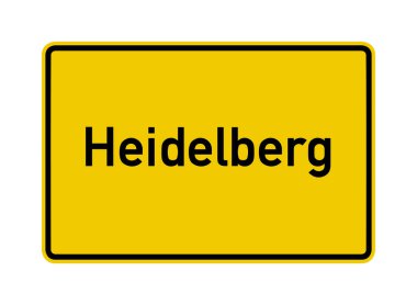 Almanya 'da Heidelberg şehri yol tabelasını sınırlıyor