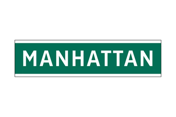Panneau Manhattan New York — Photo