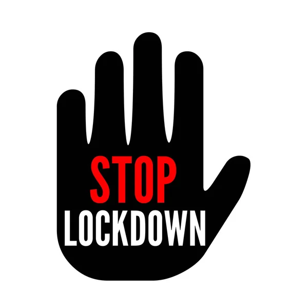 Stop Lockdown Symbool Illustratie — Stockfoto