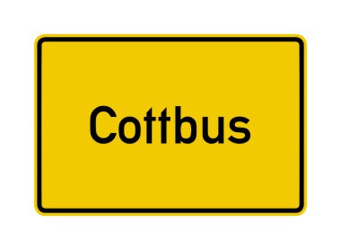 Cottbus şehri Almanya 'da yol tabelasını sınırlıyor