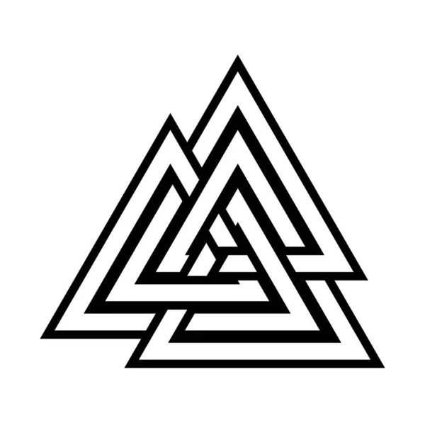 Valknut Symbol Icon Illustration — Stock Photo, Image