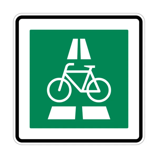 Pictograma Símbolo Pista Bicicleta — Fotografia de Stock
