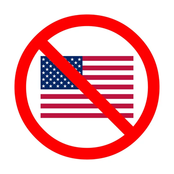 Boycott Usa Icône Symbole Illustration — Photo