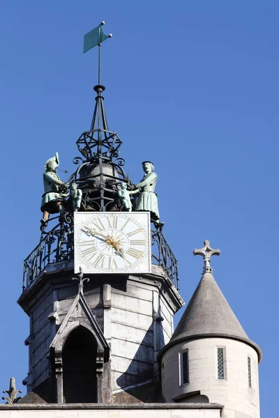 Details Van Kerk Notre Dame Van Dijon Bourgondië Frankrijk — Stockfoto