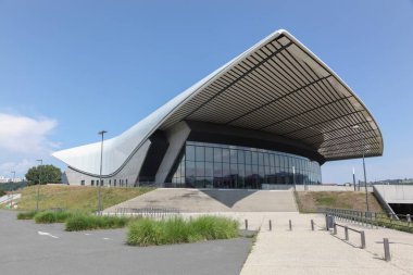 Saint Etienne, Fransa - 17 Ağustos 2016: Saint-Etienne Zirvesi, Fransa. Saint-tienne metropol, Marais bölgesinde yer alan bir gösteri salonudur.