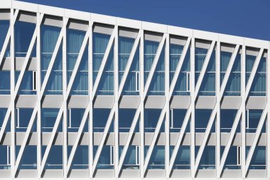 Viborg, Danimarka - 30 Mayıs 2013: Danimarka Viborg belediye binasının ayrıntıları ve cephesi