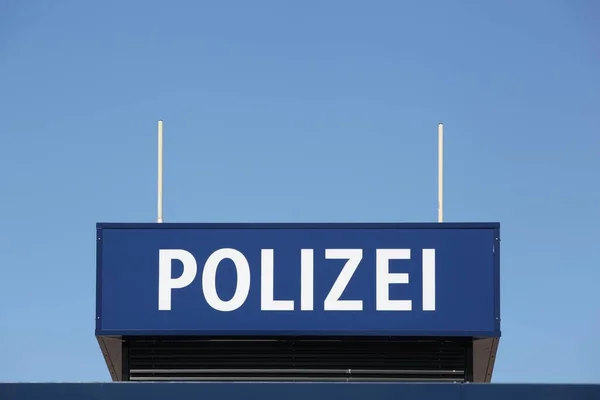 Polizia Tedesca Firma Muro Berlino — Foto Stock