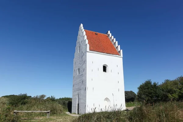 Sand Covered Church Skagen Denmark — Stock Photo, Image