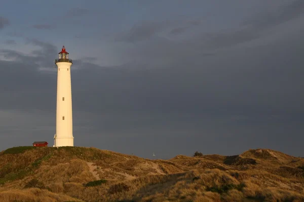 Lyngvig Lighthouse in Denmark — Stock Photo, Image