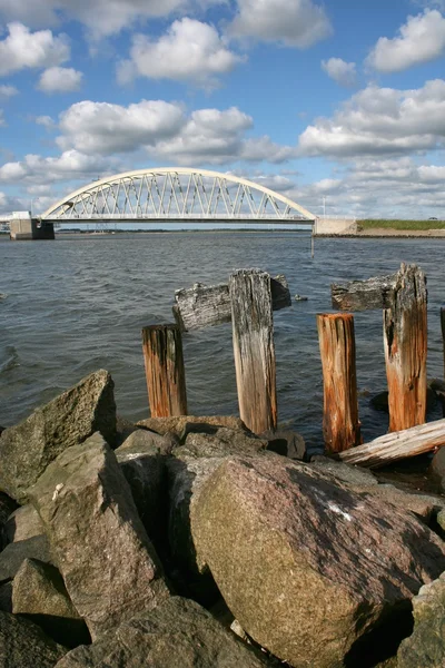 Ponte Aggersund na Dinamarca — Fotografia de Stock