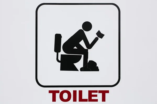 厕所的象征 — 图库照片