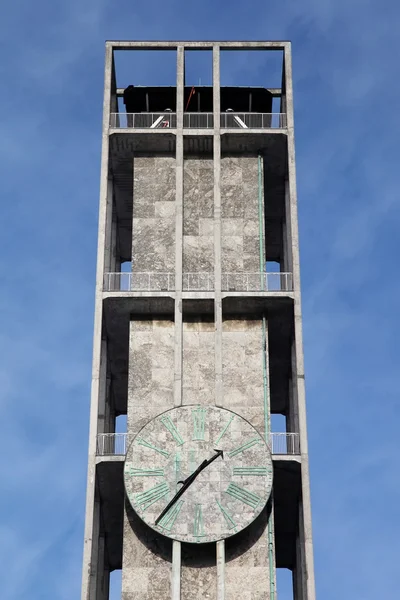 奥胡斯市政厅的时钟 — 图库照片