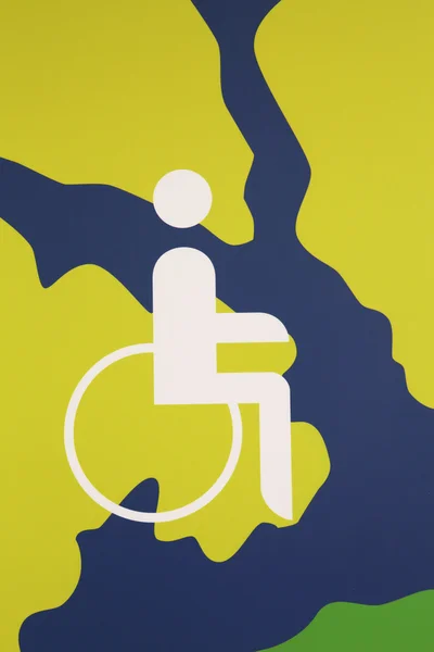 Handicapped wheelchair sign — Stock Photo, Image