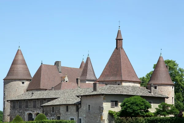 Η κάστρο του beaujolais en corcelles, Γαλλία — Φωτογραφία Αρχείου