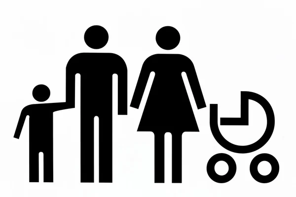 Family pictogram — Stock Photo, Image