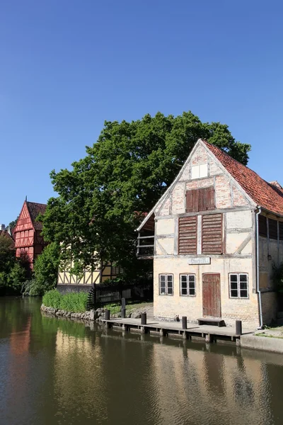 De oude stad in Aarhus, Denemarken — Stockfoto