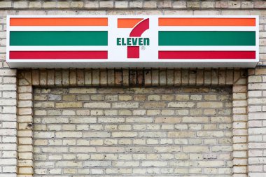 7 eleven logo on a facade