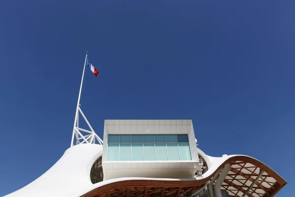 Podrobnosti o muzeum Centre Pompidou v Metz — Stock fotografie