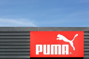 Puma logo on a facade
