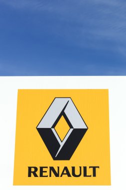 Renault logo on a wall