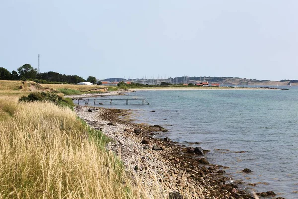 Danimarka 'nın Tuno adasındaki kıyı manzarası 