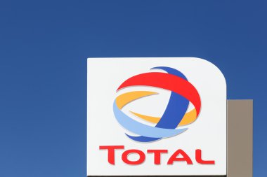 Total logo on a pole