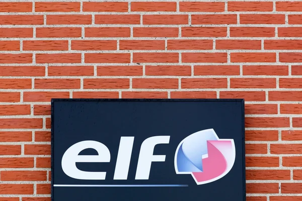 Elf logo na zeď — Stock fotografie