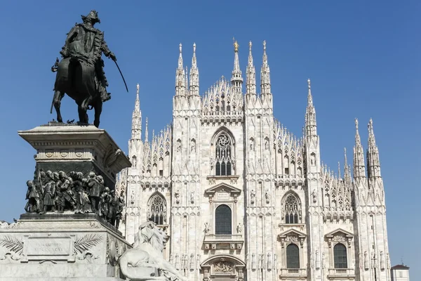 Die Mailänder Kathedrale ist die gotische Kathedrale von Mailand, Italien — Stockfoto