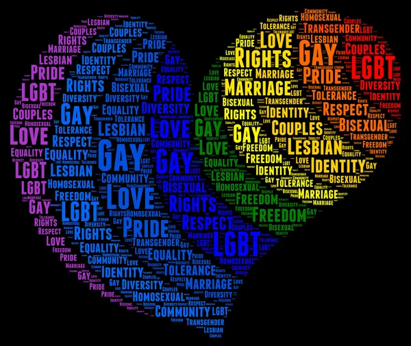 Gay rechten concept word cloud — Stockfoto