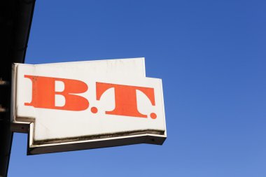 BT işareti bir duvar