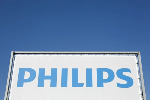 Philips signe sur une bannière — Photo