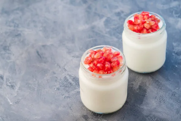 Yogurt Naturale Con Frutta — Foto Stock
