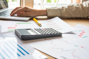 çalışan ekonomist finansal analiz kağıtları